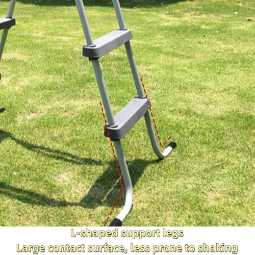 Escalera para piscina elevada, doble cara, 84.17 cm miniatura 4
