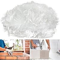 1 Kg Polypropylen Faser, Polyfasern für Beton, Mörtel, Gips, Zementmörtel, Polypropylenfasern Verstärkung und Widerstand, Verhindert Rissbildung Reduziert Schrumpfung, Homogene Verteilung der Mischung