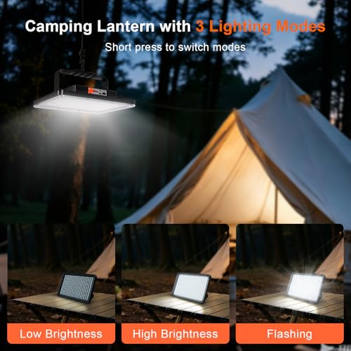 Create Bright 10000mAh Rechargeable LED Camping Lantern & Work Light & More - image 2