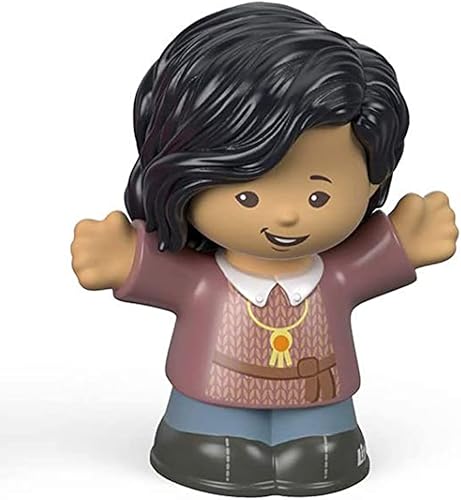 Pieza de repuesto para la familia Fisher-Price Little People Big Helpers - FTL15 ~ Figura de repuesto de mamá asiática ~ Cabello negro