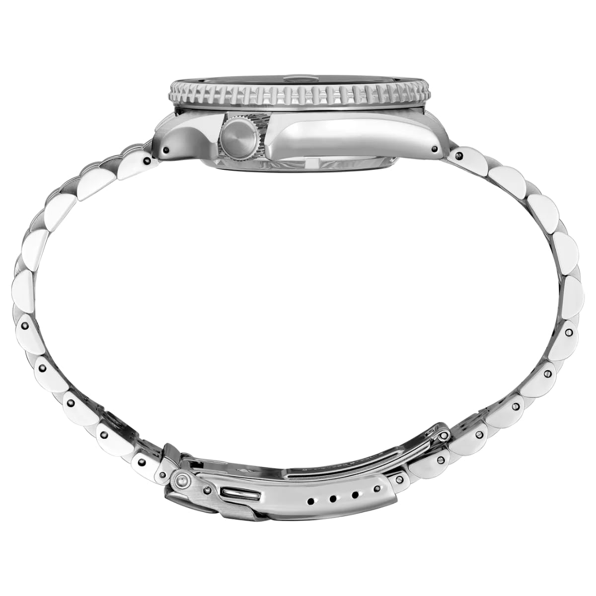 Seiko SSK033K1 Montre 5 Sports Automatique GMT, Argent, Bracelet