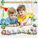 Zeoddler Toys for Toddlers, 11 Magnetic Wooden Dinosaur Train Set, Montessori Toys for Toddlers, Preschool Educational Material for Kids, Birthday Gifts for Boys, Girls
