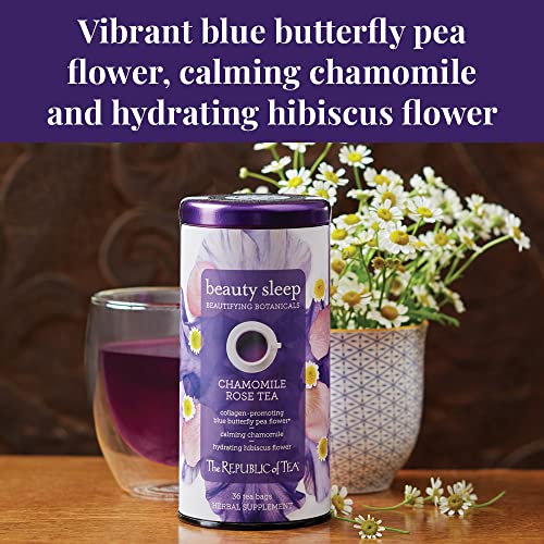 The Republic of Tea Beautifying Botanicals® Beauty Sleep Chamomile Rose Herbal Tea Bags (36 count) - Image 3
