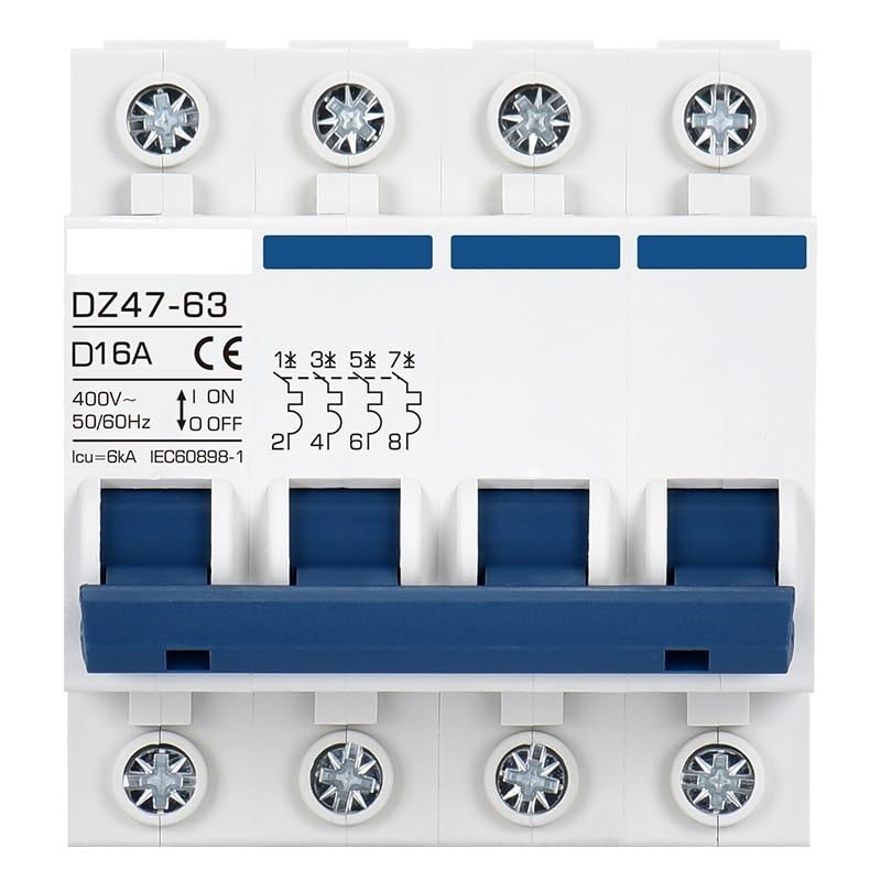 Disjoncteur moteur résistant aux surcharges 80A 2P 400V courbe D pour machine