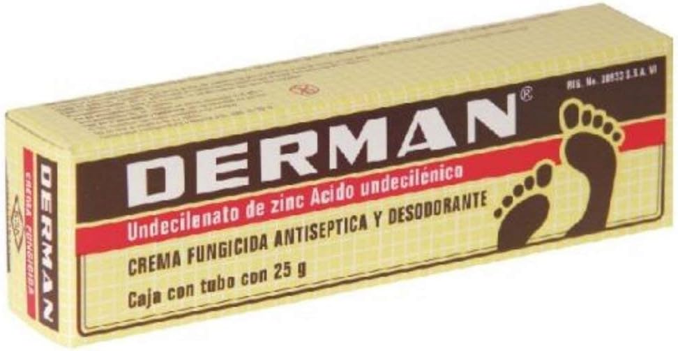 Derman Antifungal Athlete's Foot Cream Protect Skin of 0.88 Oz - 6 Pack