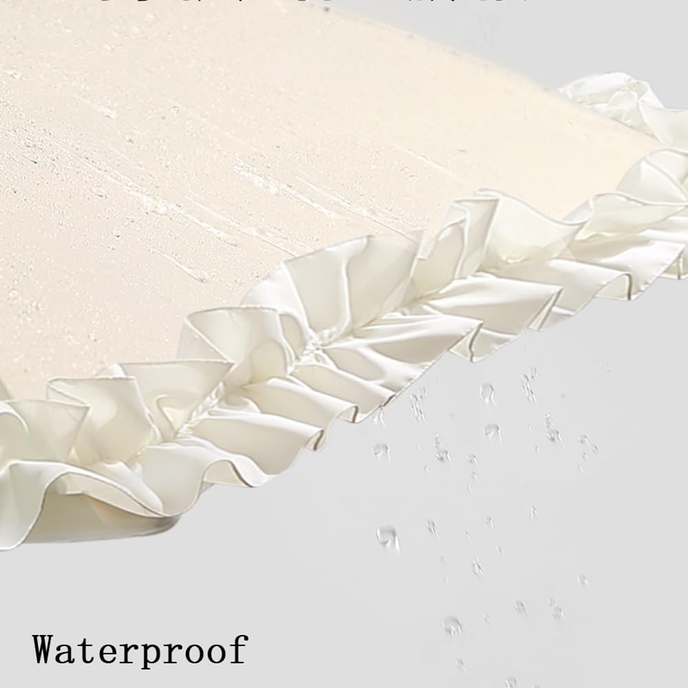 Parasol Plażowy z Koronką, 162 cm, Parasol Ogrodowy UPF 50+ z Regulacją Nachylenia, do Stołu Ogrodowego, Basenu, Kempingu, Trawnika