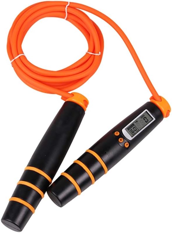 Amazon.co.jp なわとび 縄跳び ロープ2.8Mスピードボクシングエクササイズロープデジタルスキッピングロープフィットネスタイマー