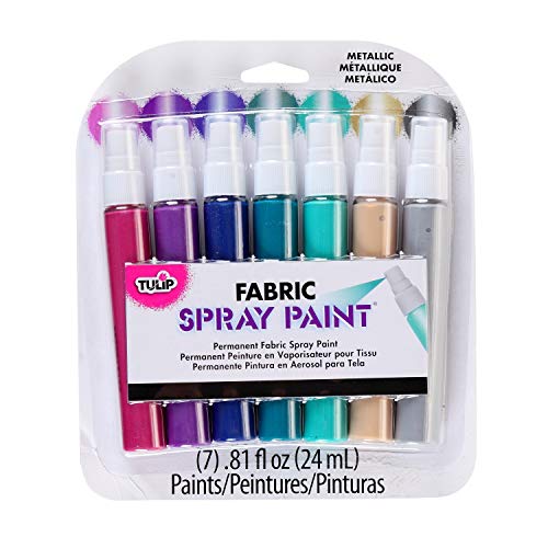 Tulip I Love to Create Fabric Mini Spray Paint Kit-Metallic