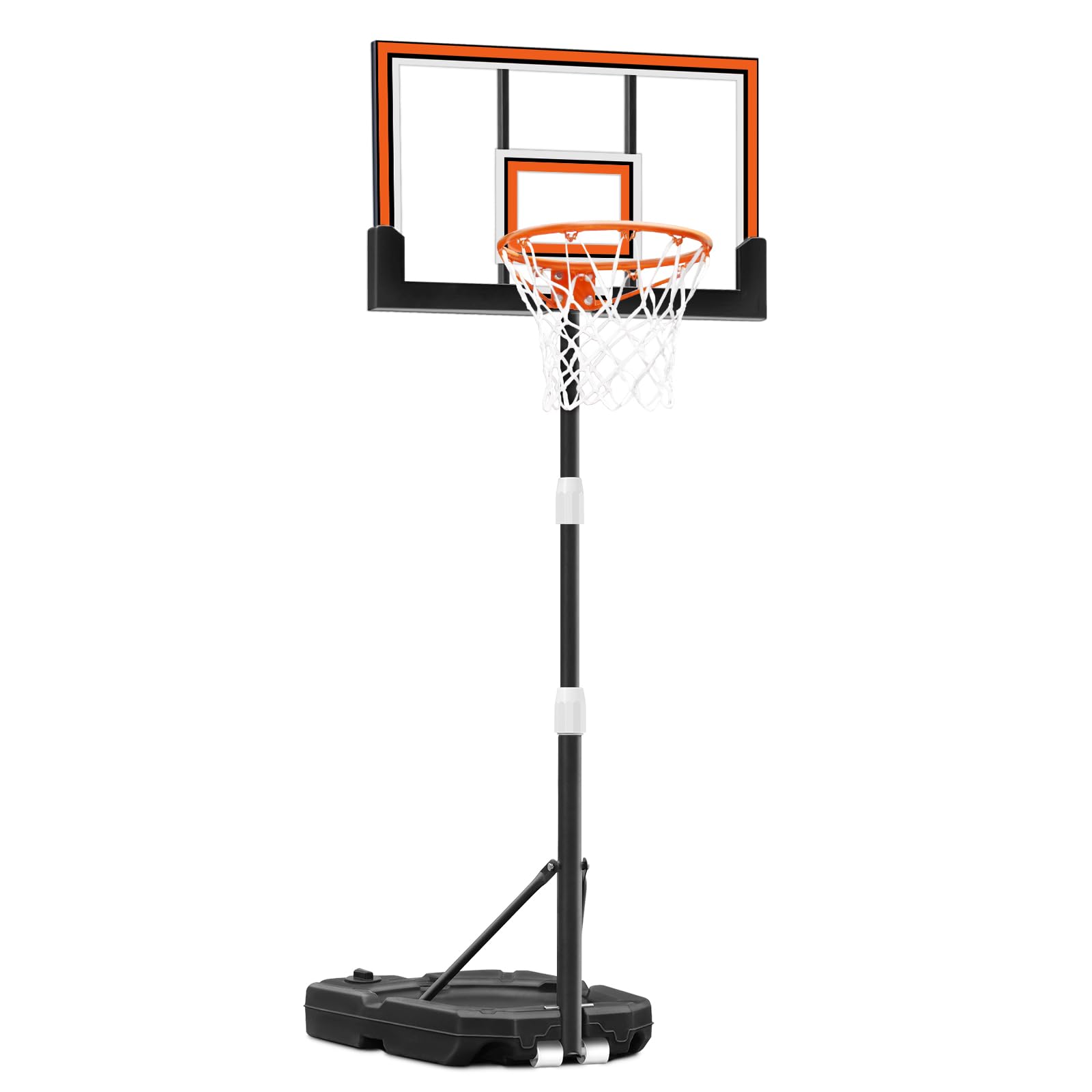 Seray Kids Basketball Hoop Outdoor 29/40 inch Backboard 10/7ft 10s-Quick-Adjust, Pool Basketball Hoop Goal for Adults/Toddlers/Family in Poolside/Backyard