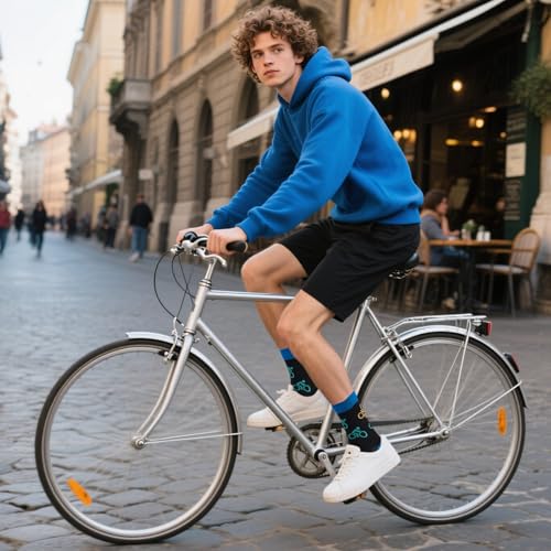 SockWaddles Lustige Socken Herren mit Sprüchen, Ich Würde Lieber Fahrrad Fahren – Geschenkidee für Männer, Fahrrad zu Weihnachten Geburtstag Vatertag Adventskalender Füllung
