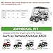 10L0L Golf Cart Cover 2/4/4+2 Passenger for Yamaha EZGO Club Car, Heavy Duty 420D Waterproof Windproof Durable Polyester Golf Cart Cover with 3 Zipper Doors for All-Weather Protection - Black