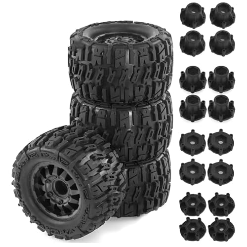 RC��������̎� For Traxxas For Maxx For Arrma For Granite 1/10 4����A125mm�^�C���A12mm��14mm�Z�pRC�J�[�A�����X�^�[�X�^���g�g���b�N�p�[�c(Black)