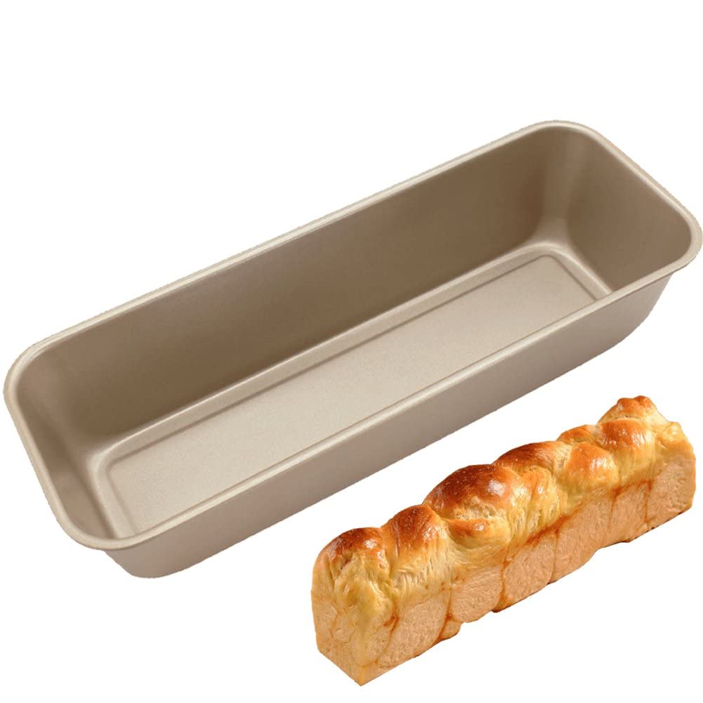 Stakee Gold Loaf Baking Tins Nonstick Bread Pan Baking Cakes Pan Bread Baking Mold Professional Baking Pan For Home Kitchen