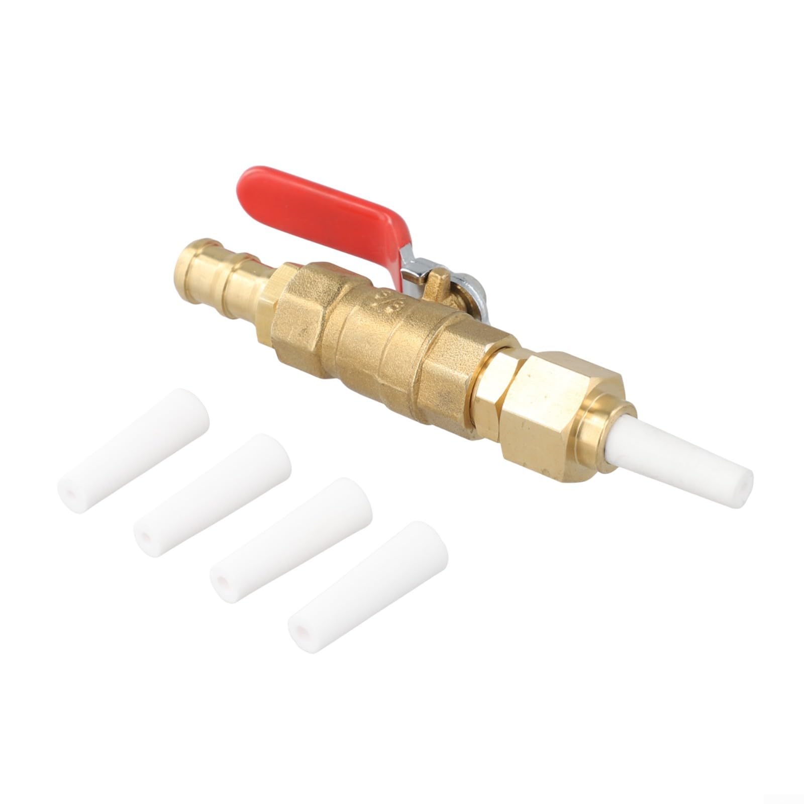 Kit de sablage professionnel avec robinet à bille en laiton, 4 buses en céramique, assemblage de connecteur de 2,4 à 3,6 mm pour peinture industrielle et élimination de la rouille