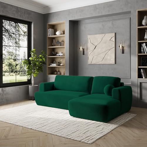 Masseno Ecksofa SENTI K R-S mit Schlaffunktion L-Form, Sofa mit Bettkasten, Wohnzimmersofa, Couch, Soffa, Bettsofa, Couchgarnitur- Grün, Kronos 19 – Bild 5