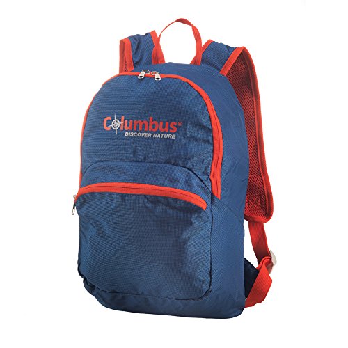 COLUMBUS A08432 Mochila Plegable  Unisex Adulto  Azul  Talla Única
