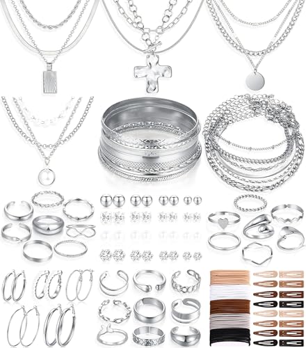 Image of FANDY 137 Pieces Gold Jewelry Set for Women