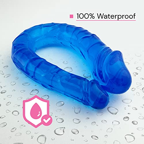 Doppeldildo realistischer Dildo Gelee Dildos langer Dong für doppelseitige lesbische Anal G-Punkt Stimulator Sexspielzeug für Frauen Männer Paare 29cm D28 – Bild 5