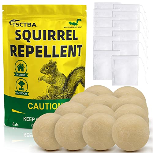 TSCTBA Squirrel Repellent Outdoor, Squirrel Repellent for Attic and