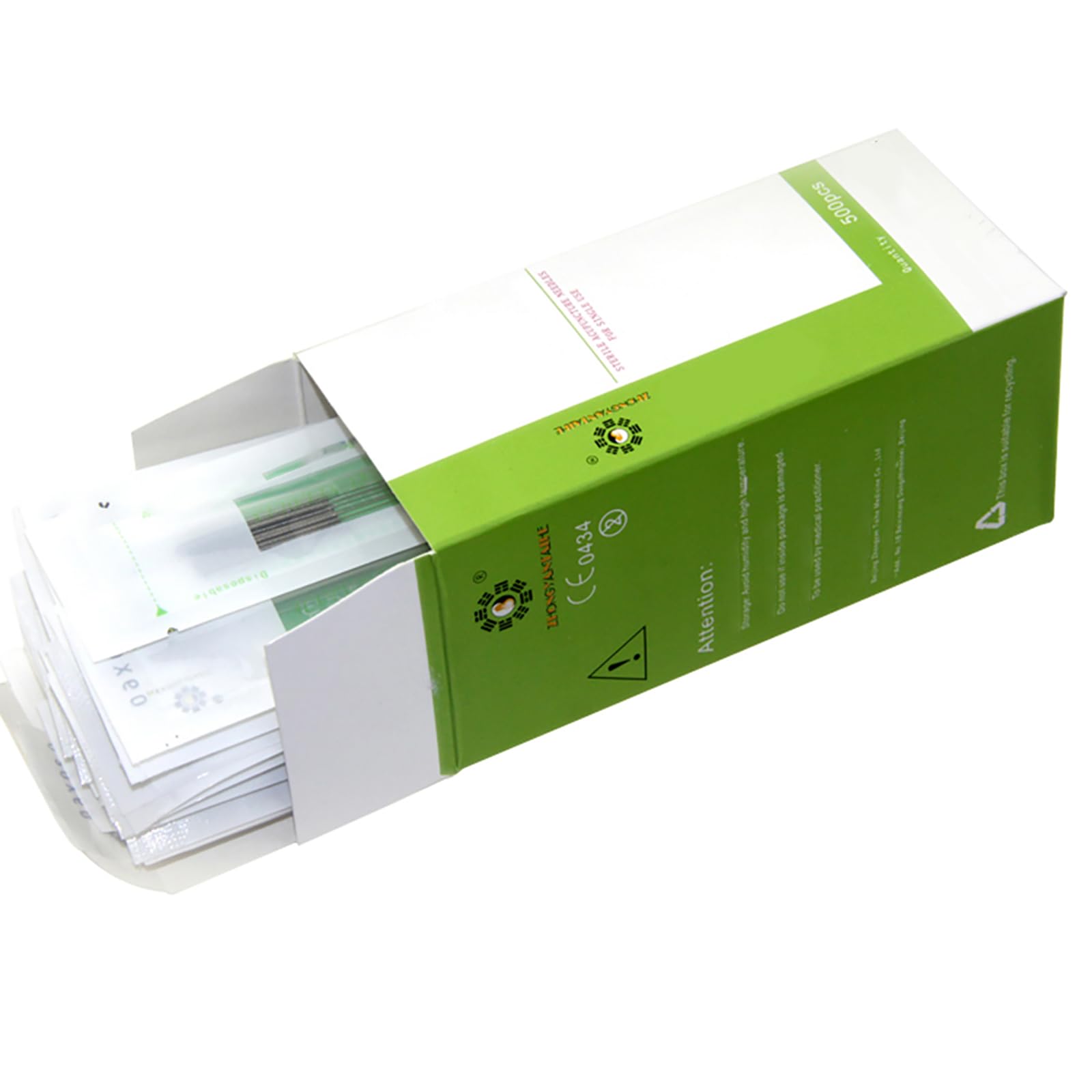 ZHONGYAN TAIHE 500 Pcs Acupuncture Pen with Tube (0.40 * 25mm) 0.40*25mm