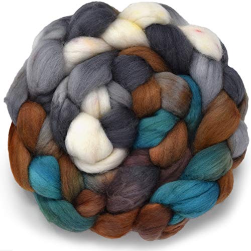 Living Dreams Yarn Double DIP - Colorful Artisan Wool Roving for Spinning and Felting. Skillfully Hand Dyed in USA. Colors Inspired by The Beauty of Natural Landscapes, Zion