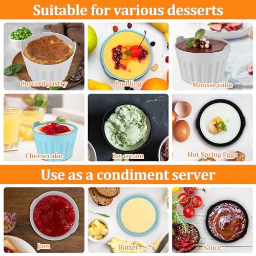 LZVXTYM Silicone Egg Poacher Cups, 9 Pcs Nonstick Egg Poaching Cups, Reusable Poached Egg Cooker, Stovetop Egg Cooking for Microwave, Baking, Air Fryer, 6.5x 5cm