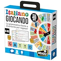 HEADU - Italiano Giocando - La Grammatica Facile E Divertente Per Ragazzi! | Giochi Educativi 6 7 8 9 10 Anni, Giochi Didattici Bambini, Quiz Divertenti e Intelligenti, Regalo Bambino Scuola Primaria