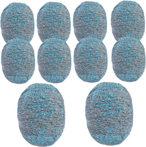 10-Wiederverwendbare Stahlwolle-Scheuerpads und Vorwaschmittel zur Haushaltsreinigung von Küchenutensilien, Töpfen, Pfannen und Öfen