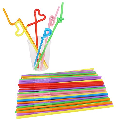 200 bolsas plásticas transparentes con pitillos, 5.2x9.1 in miniatura 3