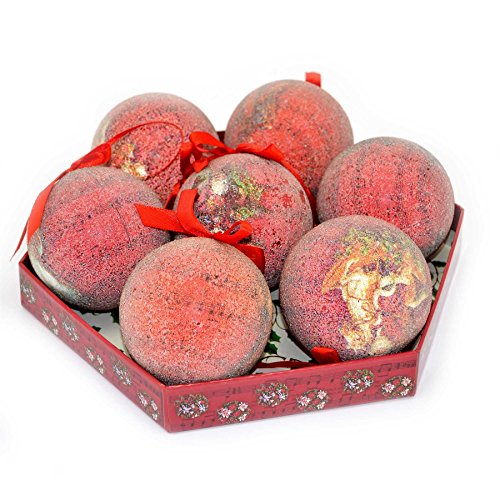 Traditional Shatterproof Christmas Baubles Decorations Xmas Tree Decor 14ps 7cm - Image 4