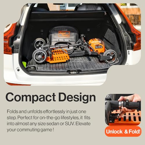 Image of SuperHandy Foldable Mobility Scooter for Adults, 330 lb Capacity