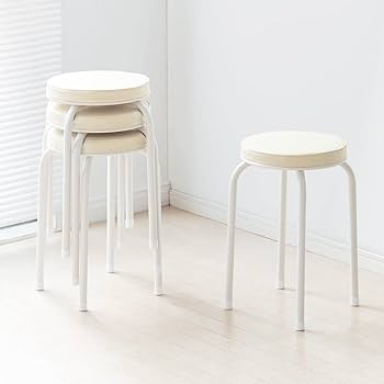 Amazon.co.jp: イーサプライ スツール 丸椅子 4脚セット