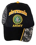 Aus 100 % Acryl. Offiziell lizenzierte US Army Retired Baseball Cap in Schwarz & Digital Camo
