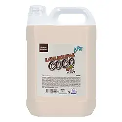 Lava Roupas de Coco, Sabão Líquido para Roupas, Elimina Manchas, É Top, 5 Litros