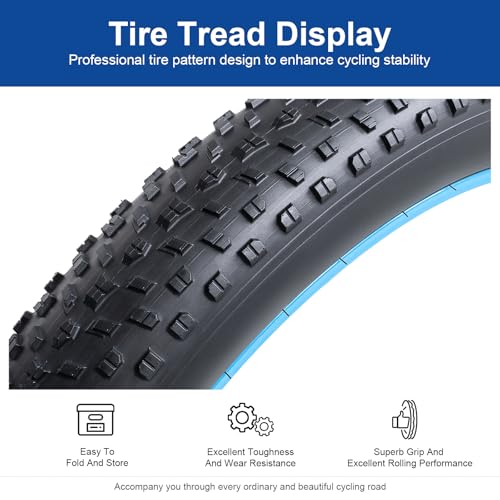 26×4.0 (100-559) Electric Bike Tire 26 inch Fat E-Bicycle