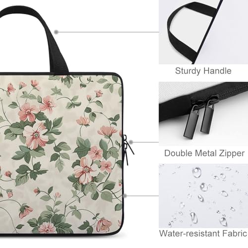 Bolsa de hombro para laptop 17'' floral unisex miniatura 3