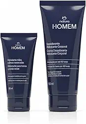 Natura Homem Kit Presente com Hidratante Corporal e Creme para Mãos