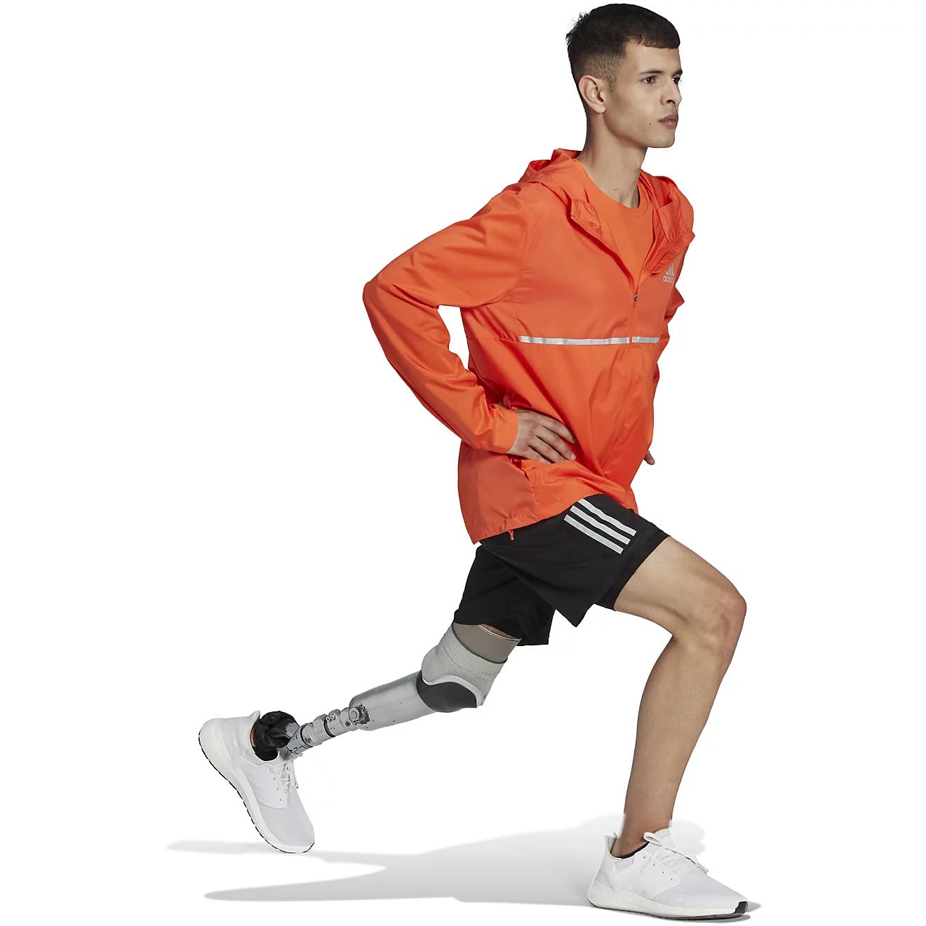 adidas Men's Own The Run Jacket, Semi Impact Orange