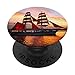Rosa Vela Nave Sea Red Barca a vela Ocean Yacht Rest Serenity PopSockets PopGrip Intercambiabile