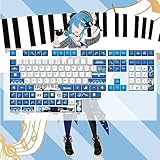 PBTキーキャップ メカニカルキーキャップ アニメキーキャップ しんかく Cherry MX Gateron 60%65％70％100％ 61/87/104/108 MXスイッチのメカニカルゲーミングキーボード用 (16)