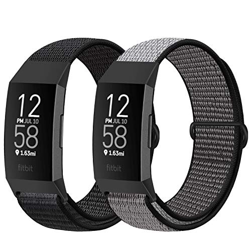 Financingpig �R���p�`�u�� Fitbit Charge 4 / Fitbit Charge 3 / Charge 3 SE �o���h�A�i�C�����X�|�[�c�o���h�u���X���b�g�ʋC�����߉\�Ȍy�ʌ����X�g���b�v���X�g�o���h�A�N�Z�T�� (�[����+�A�C�A���A