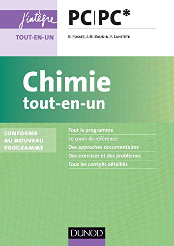 Télécharger Chimie tout-en-un PC-PC* - 2e éd - nouveau programme 2014: nouveau programme 2014 Livre PDF Gratuit