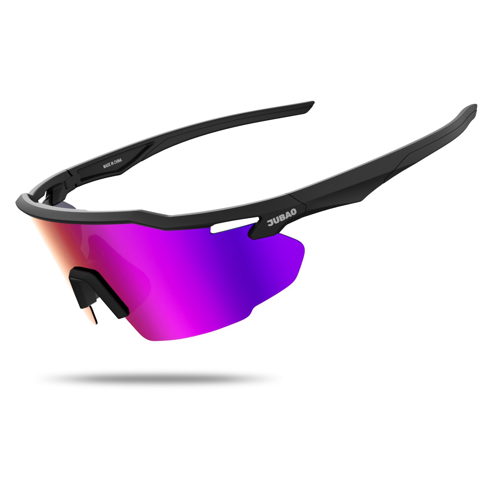 JUBAO Polarised Running Glasses for Men Women UV400 Protection Sports Sunglasses for Cycling Running Fishing Baseball Golf
