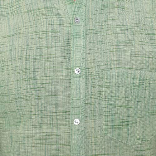Image of LATEST CHIKAN Men's Cotton Blend Textured Half Sleeves Shirt