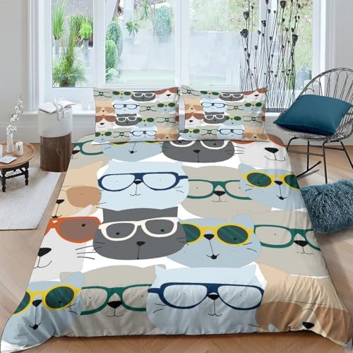 Parure de lit fermeture éclair housse de couette patchwork 260x220 - 4