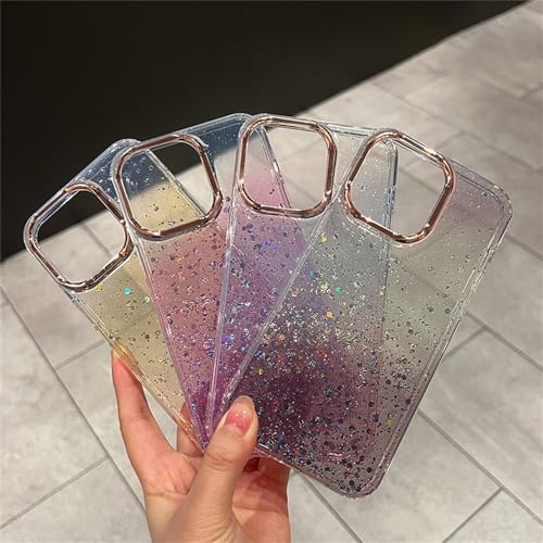 Coque iPhone 14 Pro paillettes noir antichoc acrylique