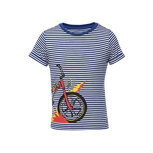 Image of Mothercare Boys Round Neck Striped Tee