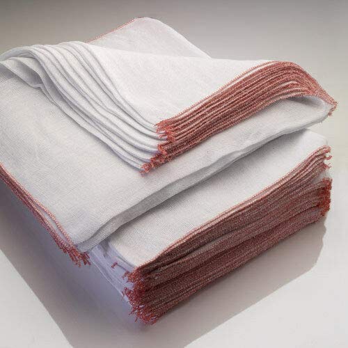 Pack of 100 or 200 Jumbo Kitchen Dish Cloths Absorbing 100% Cotton / cleaning tea towel Large [Size 16 x 14 inch] (Pack of 200 Dish-Cloths)