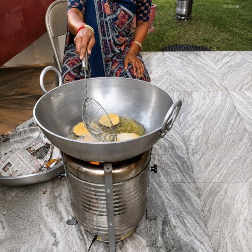 Image of PEPL Smokeless Biomass Gasification Cook Stove Chulha, BFEXXL Heavy Duty Commercial Model, 24-200 Person Capacity, Wood and Biomass Fuel Stove for Mass Cooking, Catering and Community Kitchens.