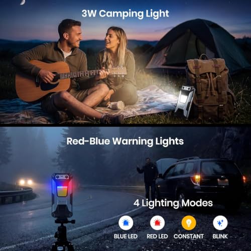 Image of FOSSIBOT F106 Plus Rugged Cellphone, 18GB+128GB+2TB,12000mAh Big Battery 30W Fast Charging Phone, Android 15, 512LM Camp Light, 128dB Double Speaker, 50MP+20MP Night Vision Camera, 4G Dual SIM NFC